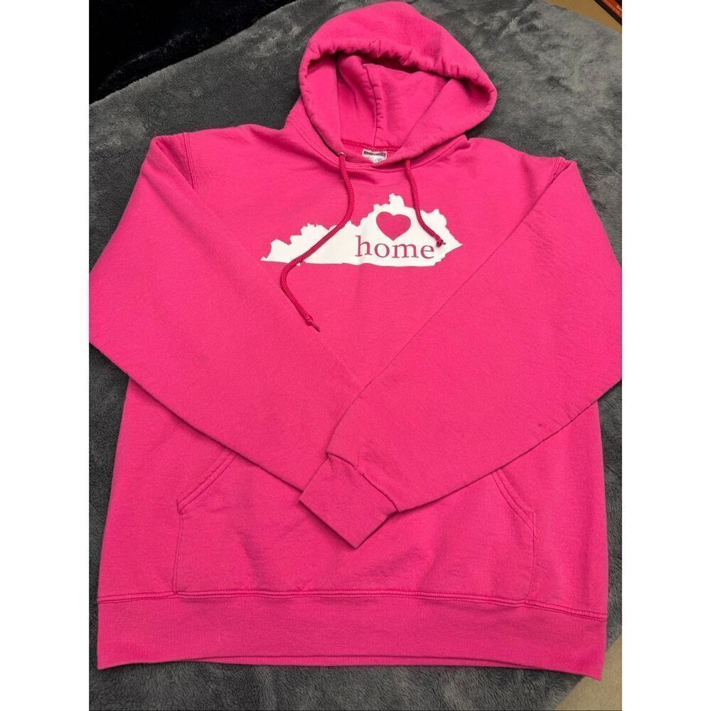 Kentucky Home Pink and white Women’s Medium hoodie with heart #casualwear - Picture 2 of 3
